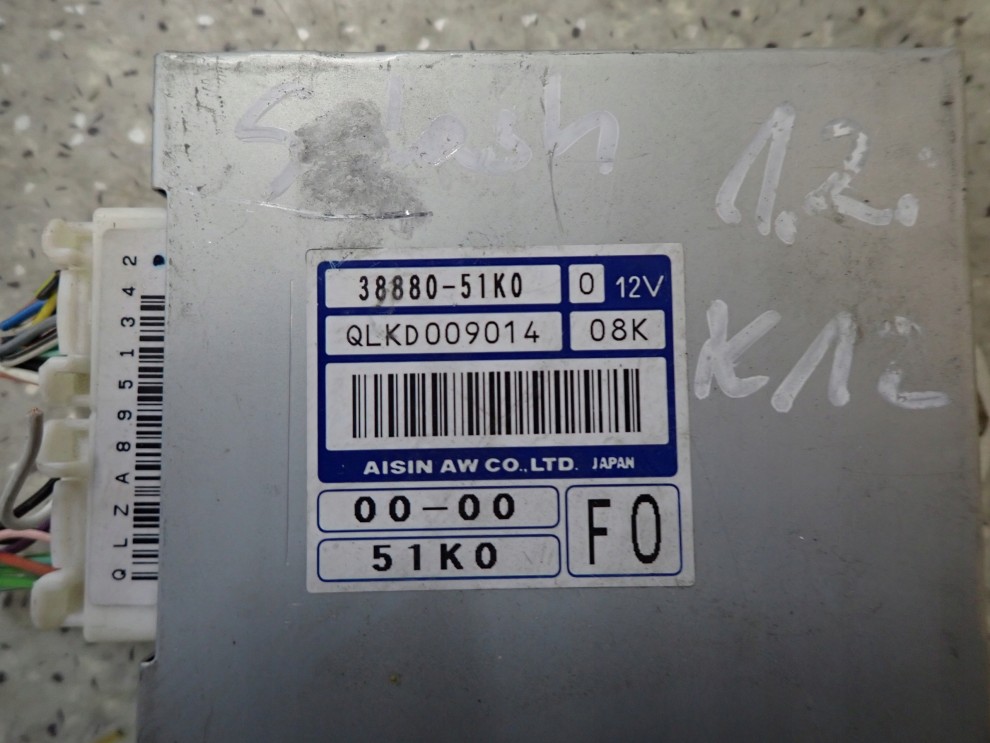 SUZUKI SPLASH 1.2i STEROWNIK SKRZYNI 38880-51K0 2/3