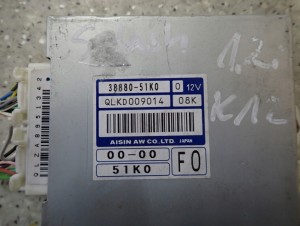 SUZUKI SPLASH 1.2i STEROWNIK SKRZYNI 38880-51K0 2/3 MINIATURA
