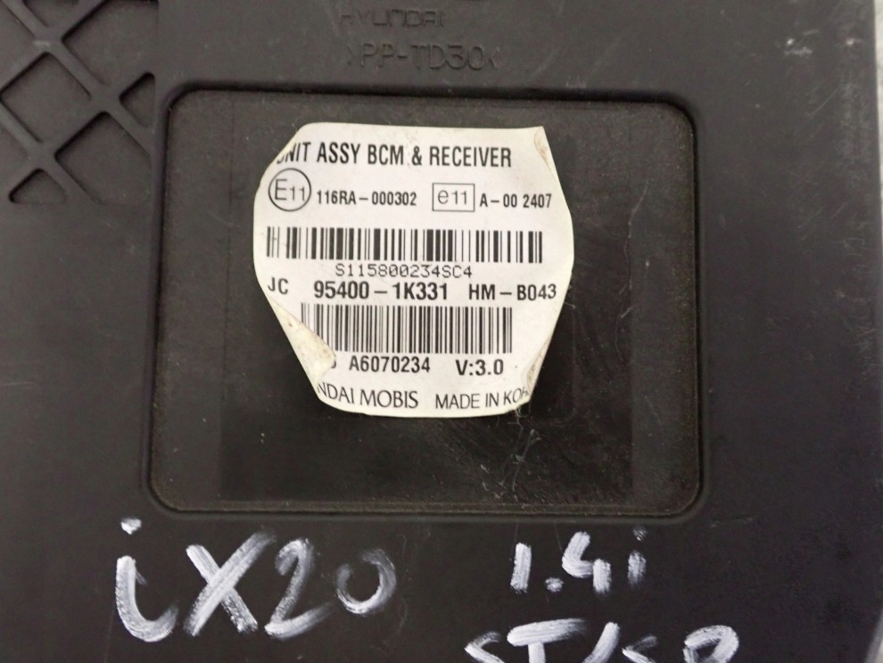 HYUNDAI IX20 1.4i 09- PUSZKA BCM MODUŁ KOMFORTU 95400-1k331 2/7