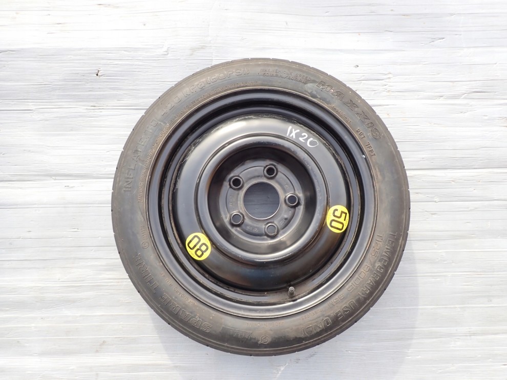 HYUNDAI IX20 KIA VENGA 09- KOŁO DOJAZDOWE ZAPAS 1/6