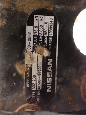 NISSAN NOTE E11 06-12 HAK HOLOWNICZY 8/8 MINIATURA