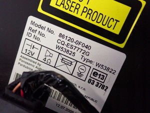 TOYOTA COROLLA VERSO 04-08 RADIO FABRYCZNE 6/8 MINIATURA