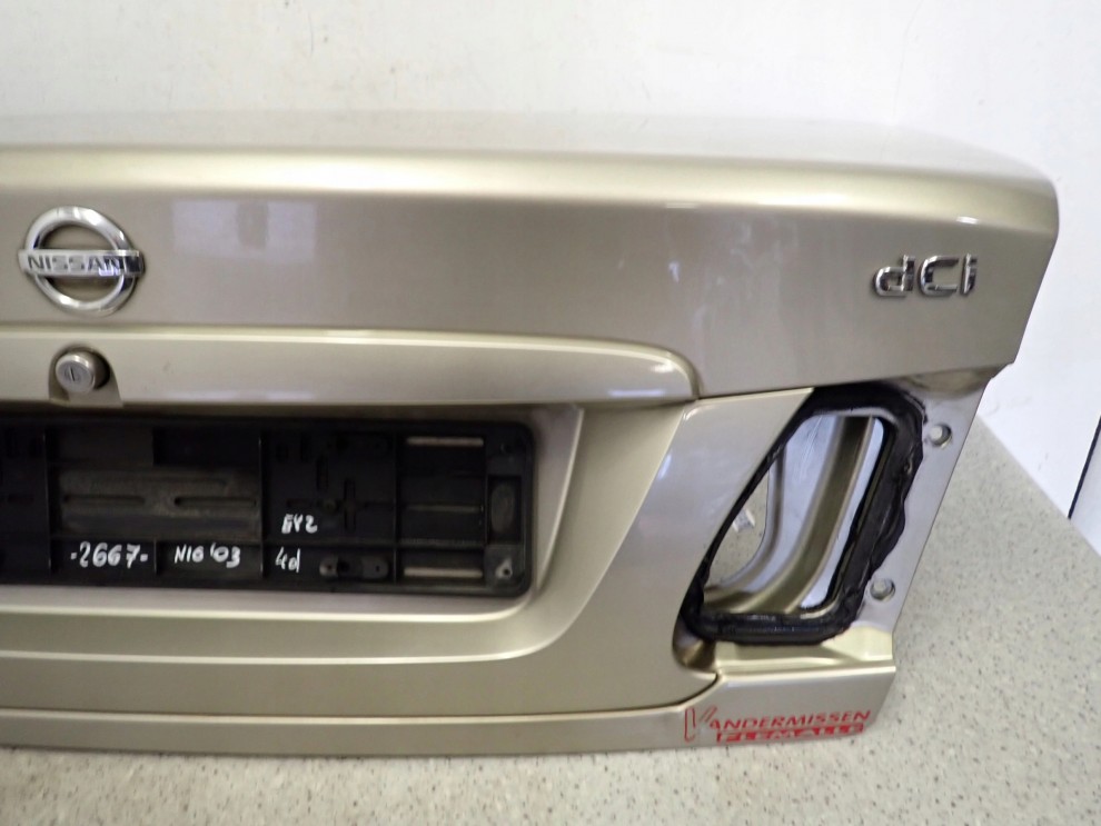 NISSAN ALMERA N16 SEDAN 00-06 KLAPA TYLNA BAGAŻNIKA EY2 4/13