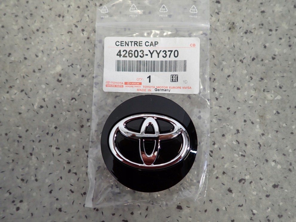 TOYOTA ORYGINAŁ KOŁPAK KAPSEL ZAŚLEPKA NAKŁADKA DEKIELEK FELGI ALUMINIOWEJ 3/5