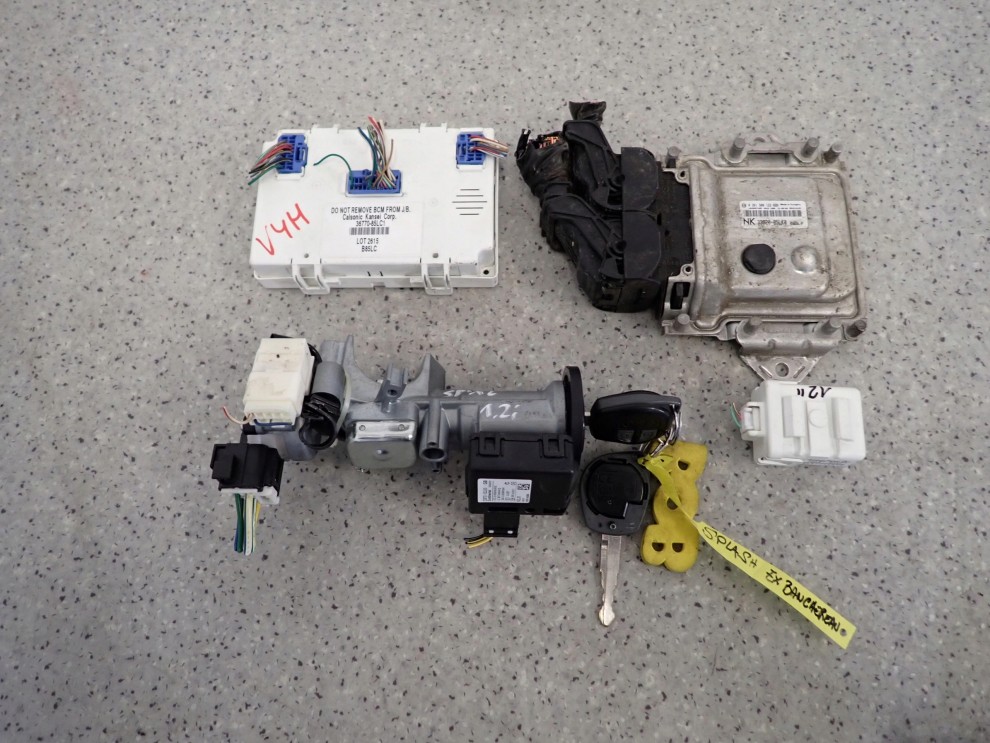 SUZUKI SPLASH 1.2i 12-14 ZESTAW STARTOWY KOMPUTER STACYJKA 1/5