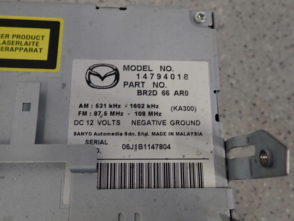MAZDA 3 MAZDA3 BK 06-08 RADIO CD 14794018 7/7