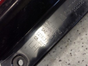 CHEVROLET AVEO T250 4D 07- LAMPA TYLNA LEWA 5/6 MINIATURA