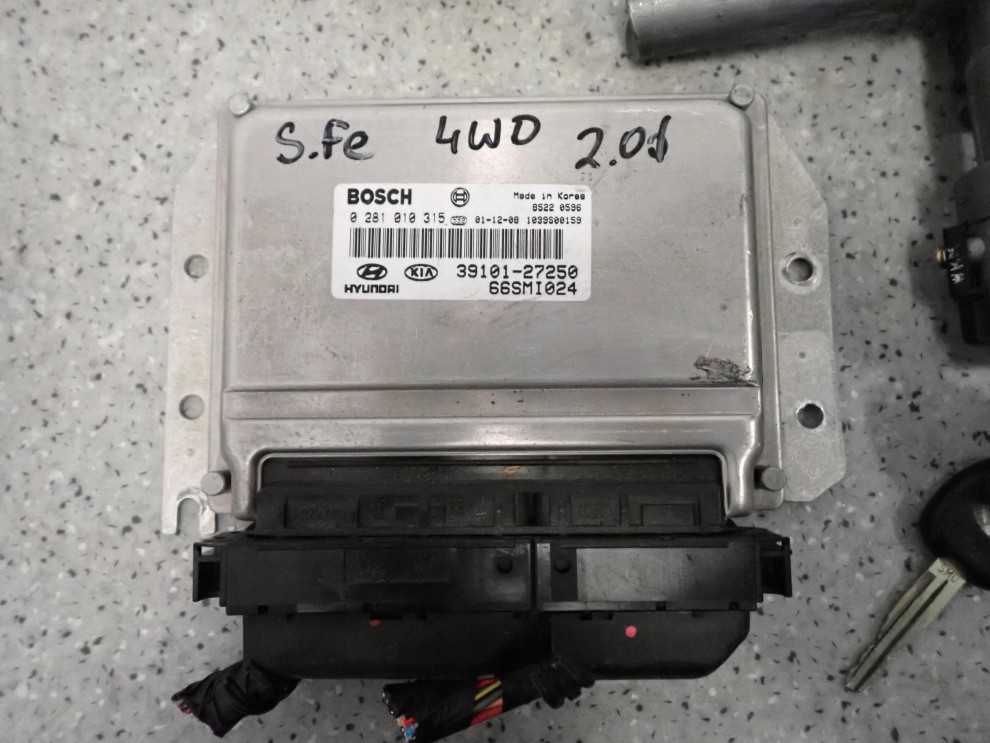 SANTA FE I 2.0 CRDI 01-05 ZESTAW STARTOWY STACYJKA KOMPUTER 2/5