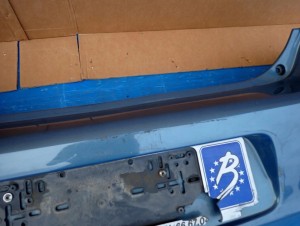 TOYOTA YARIS II 06-09 ZDERZAK TYLNY 8T1 5/13 MINIATURA