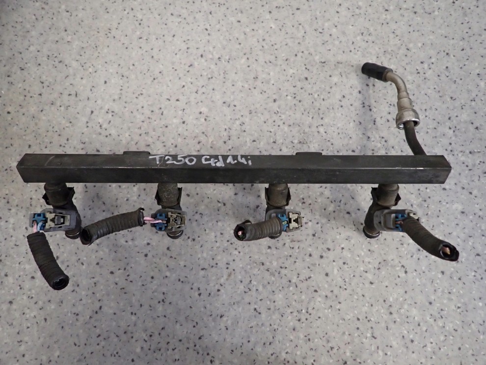 CHEVROLET AVEO T250 1.4i 07- LISTWA WTRYSKOWA WTRYSKIWACZE KOMPLET 1/5