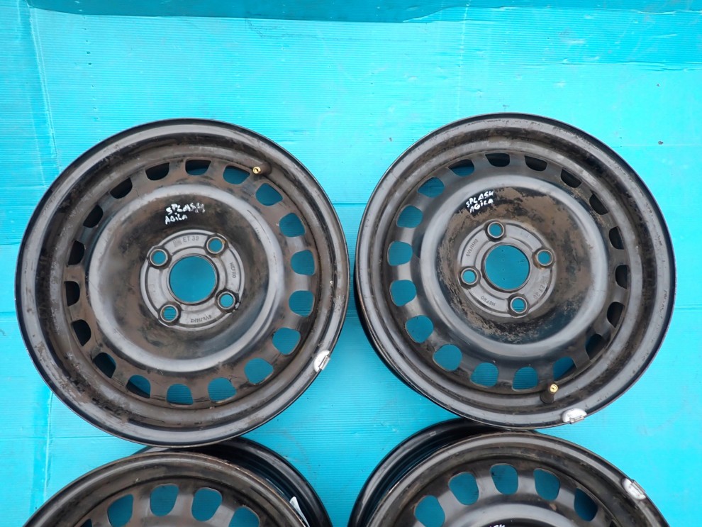 SUZUKI SPLASH 08- FELGI STALOWE KOMPLET 14x5.5J 4x100 ET39 3/7