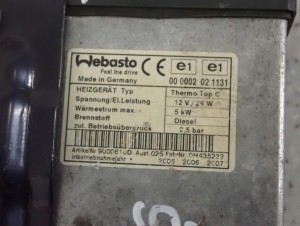 MAZDA 6 MAZDA6 2.0D RF7J 05-08 WEBASTO OGRZEWANIE POSTOJOWE 4/10 MINIATURA
