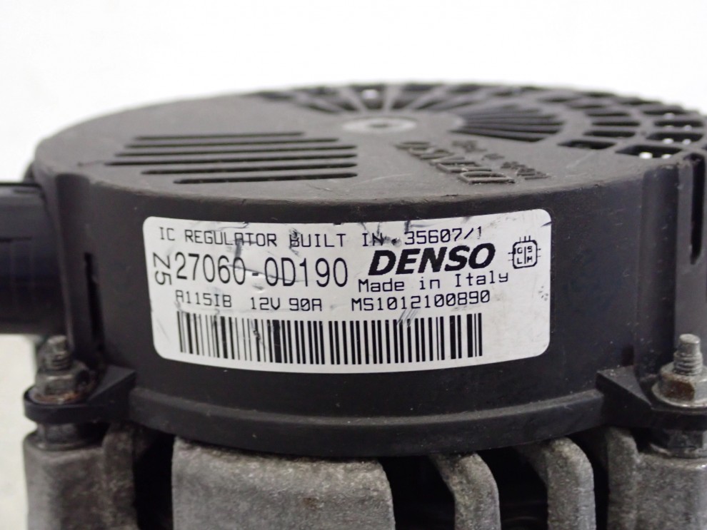 TOYOTA AURIS 1.4i 06-09 ALTERNATOR 4/8