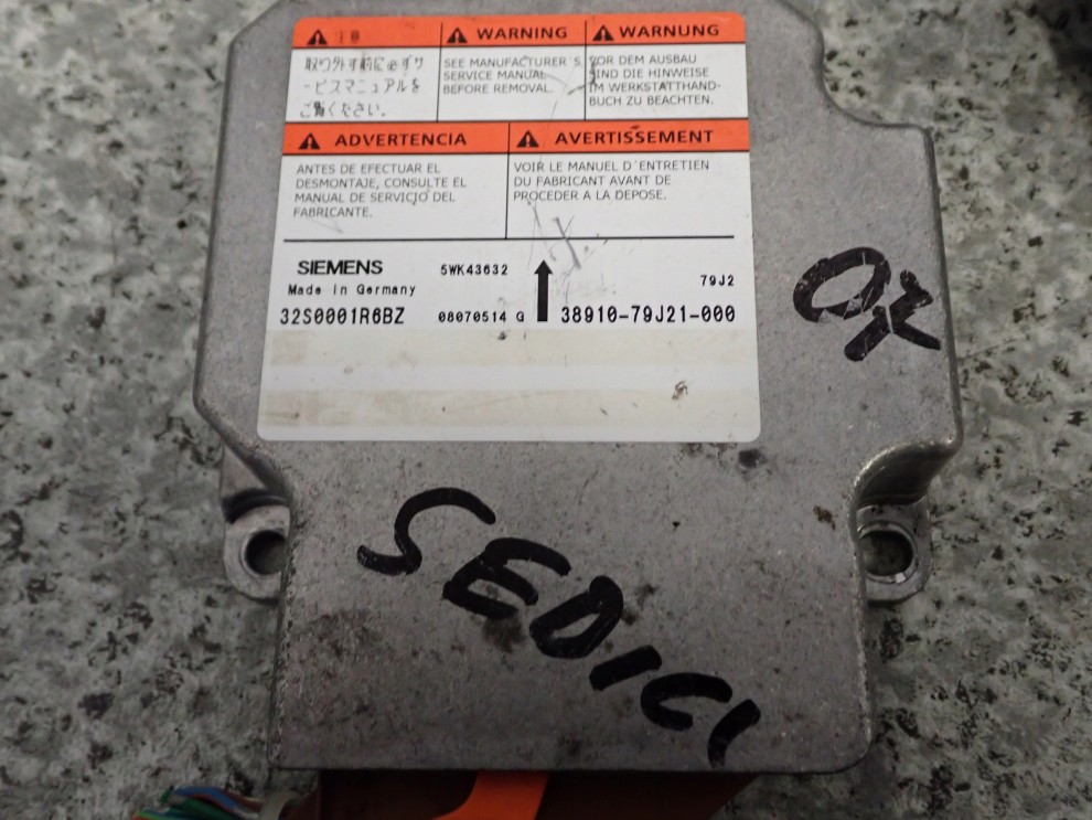 FIAT SEDICI 06-13 PODUSZKI POWIETRZNE ZESTAW SRSY 6/11