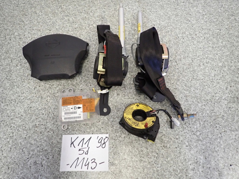 NISSAN MICRA K11 98-01 PODUSZKI POWIETRZNE SRS 1/4