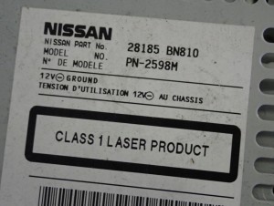 NISSAN ALMERA TINO 00-06 ZMIENIARKA PŁYT CD 28185 BN810 3/5 MINIATURA