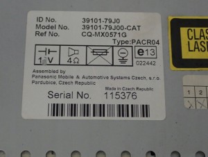 SUZUKI SX4 06-13 RADIO FABRYCZNE 5/6 MINIATURA