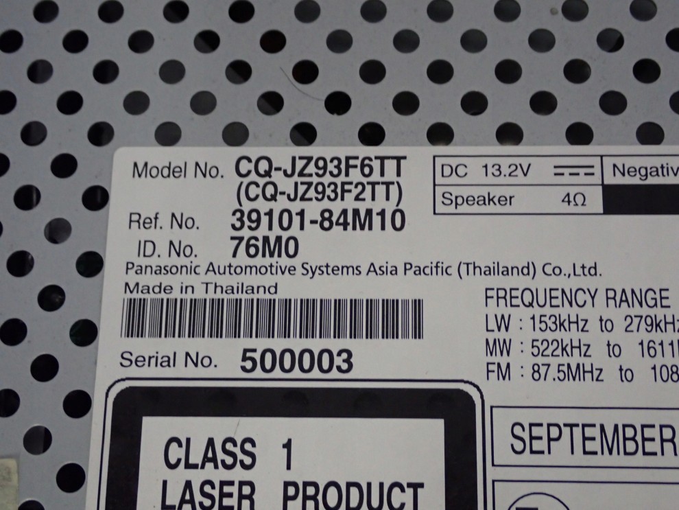 SUZUKI CELERIO 14-19 RADIO FABRYCZNE 39101-84M10 4/6