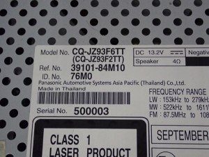 SUZUKI CELERIO 14-19 RADIO FABRYCZNE 39101-84M10 4/6 MINIATURA