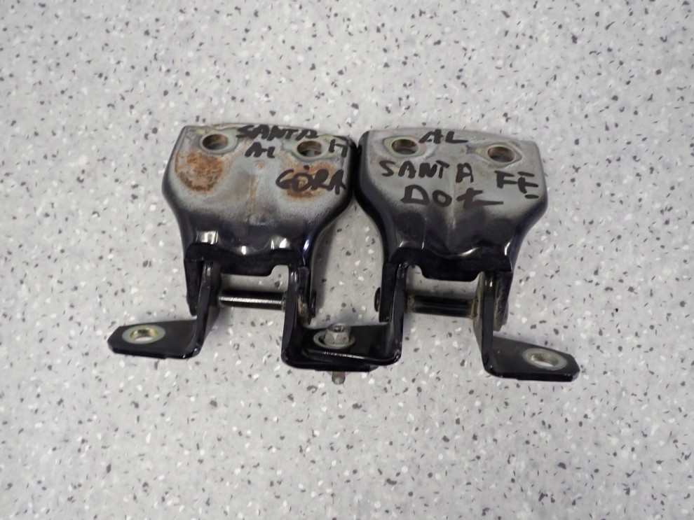 HYUNDAI SANTA FE 01-06 ZAWIASY DRZWI TYLNE LEWE KOMPLET 1/4