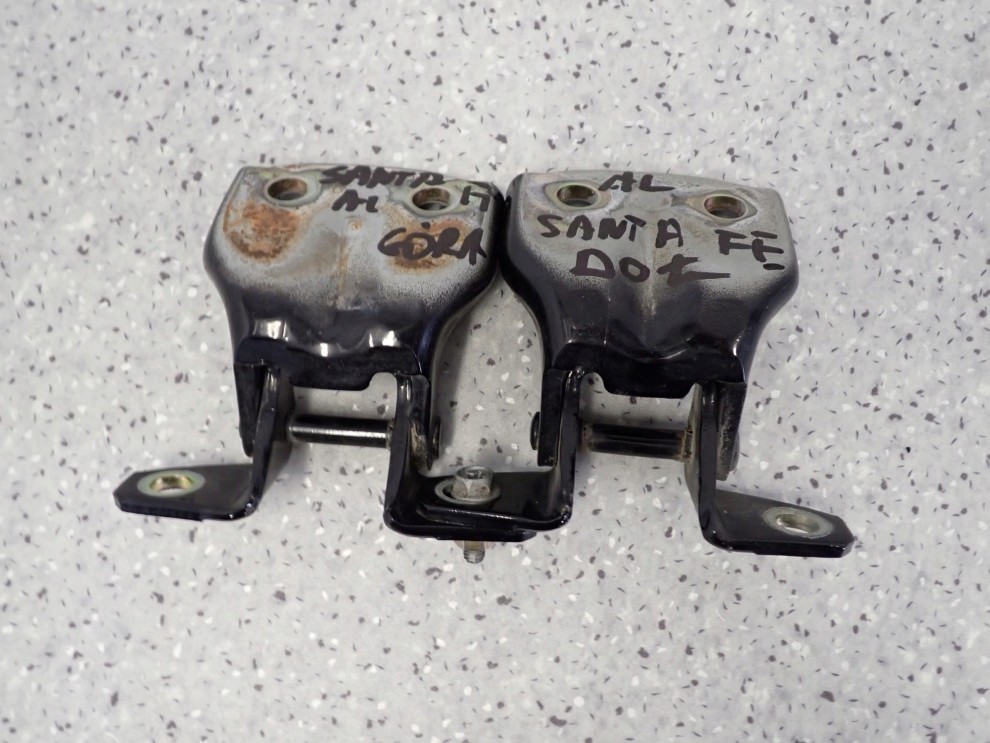 HYUNDAI SANTA FE 01-06 ZAWIASY DRZWI TYLNE LEWE KOMPLET 2/4