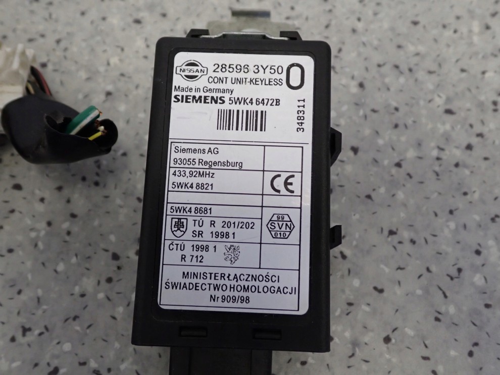 NISSAN X-TRAIL T30 2.2DCI 01-06 KOMPUTER STEROWNIK STACYJKA 4/6