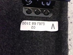 MAZDA 6 5d HB 02-07 PÓŁKA TYLNA BAGAŻNIKA 5/8 MINIATURA