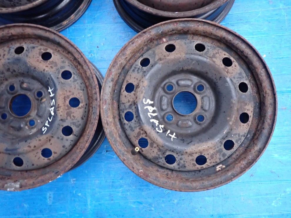 SUZUKI SPLASH 08- FELGI STALOWE KOMPLET 14x5J 4x100 ET45 5/11