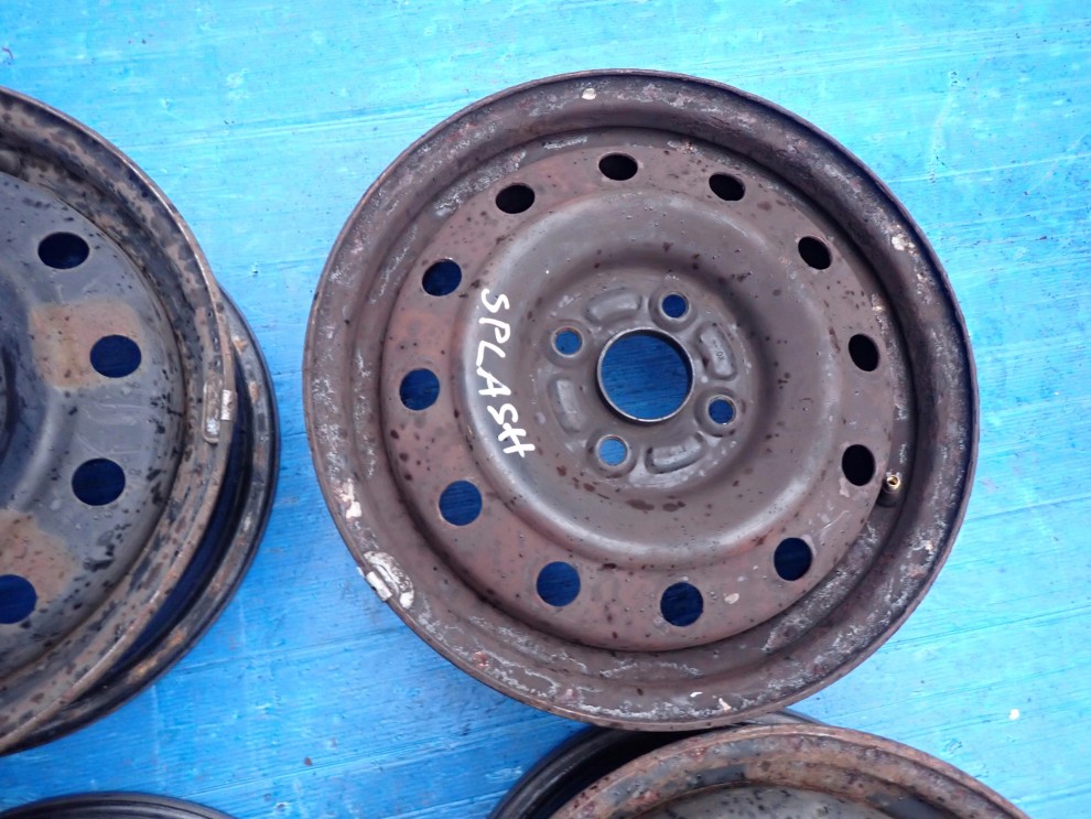 SUZUKI SPLASH 08- FELGI STALOWE KOMPLET 14x5J 4x100 ET45 7/11