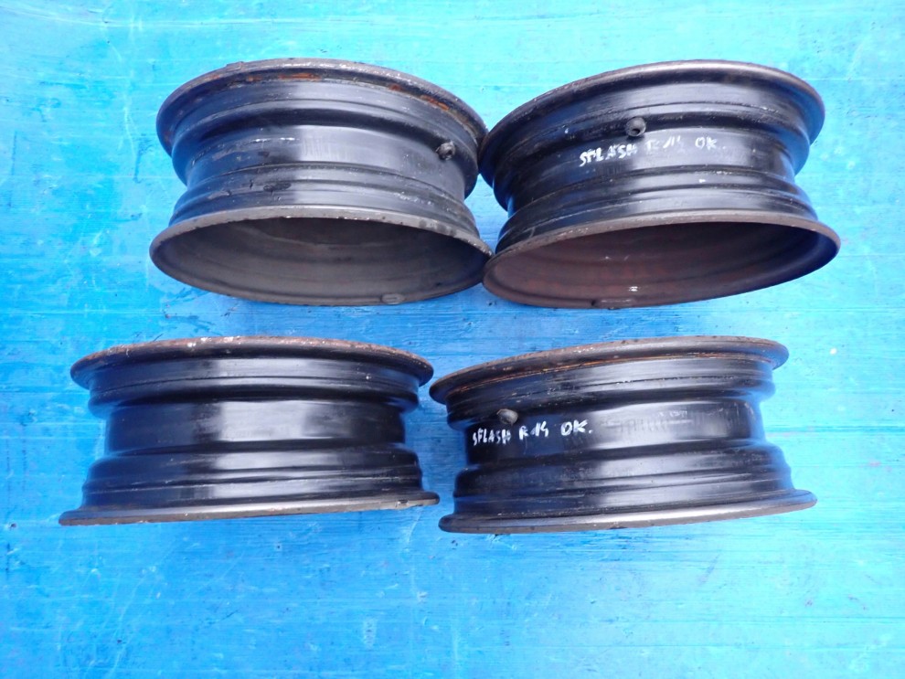 SUZUKI SPLASH 08- FELGI STALOWE KOMPLET 14x5J 4x100 ET45 8/11