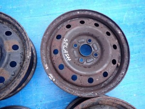 SUZUKI SPLASH 08- FELGI STALOWE KOMPLET 14x5J 4x100 ET45 7/11 MINIATURA