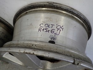 MITSUBISHI COLT CZ3 04-12 FELGI ALUMINIOWE ALUFELGI 15x6J 6/10 MINIATURA