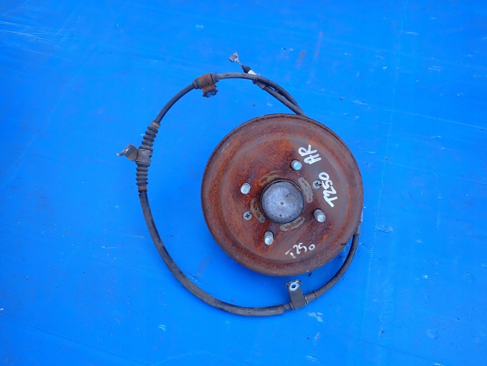 CHEVROLET AVEO T250 07- BĘBEN SZCZĘKI PIASTA TYLNA PRAWA 1/4