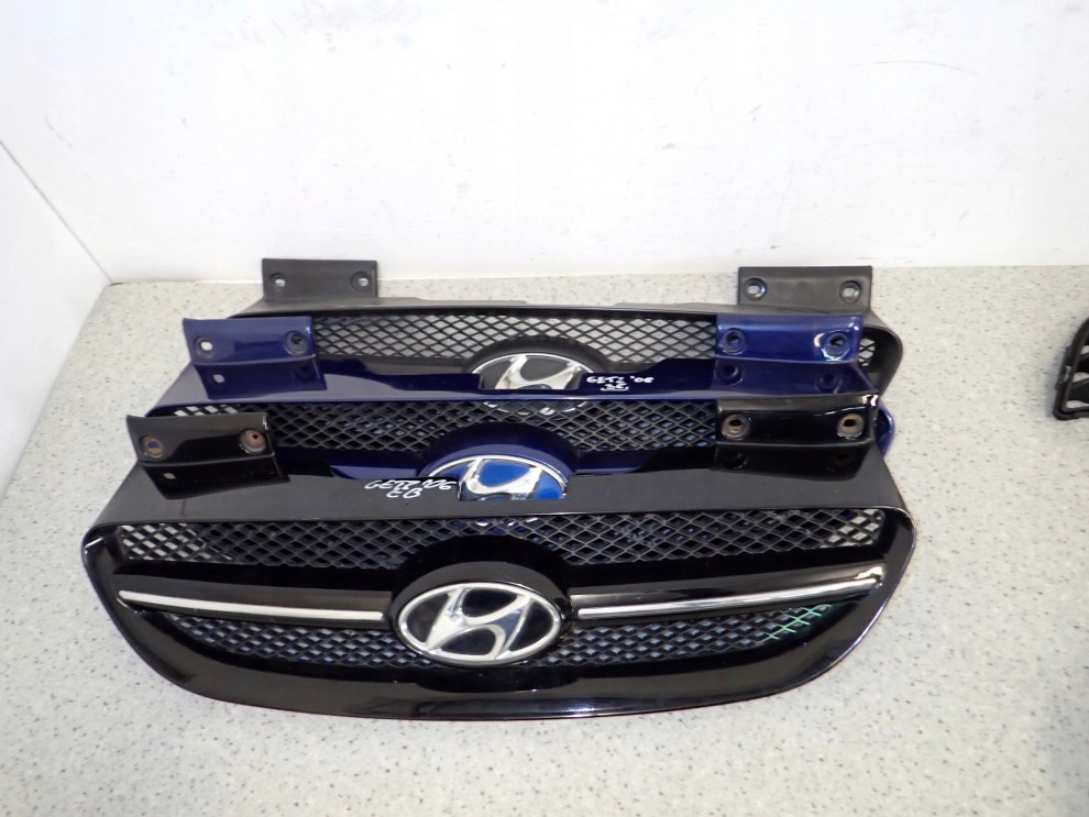 HYUNDAI GETZ 06- ATRAPA CHŁODNICY KRATA WLOTU 3E, EB, NIELAKIEROWANA 1/12