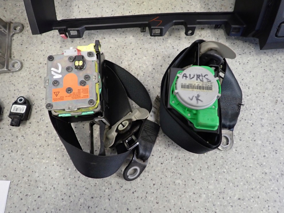 TOYOTA AURIS I E15 5D 07- PODUSZKI POWIETRZNE ZESTAW EUROPA SRSY AIRBAG 5/14