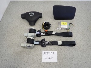 TOYOTA AYGO 05-12 PODUSZKI POWIETRZNE ZESTAW SRSÓW AIRBAGI