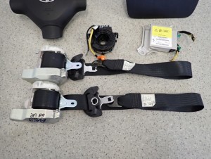 TOYOTA AYGO 05-12 PODUSZKI POWIETRZNE ZESTAW SRSÓW AIRBAGI 4/10 MINIATURA