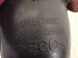 MITSUBISHI COLT CZ3 1.5 DID 04- RURA POWIETRZA TURBINY TURBOSPRĘŻARKI 5/7 MINIATURA