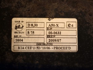 KIA CEED HATCHBACK I 06- HAK HOLOWNICZY 5/8 MINIATURA