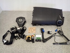 mazda3 MAZDA 3 BK HB 06- PODUSZKI POWIETRZNE ZESTAW SRSY